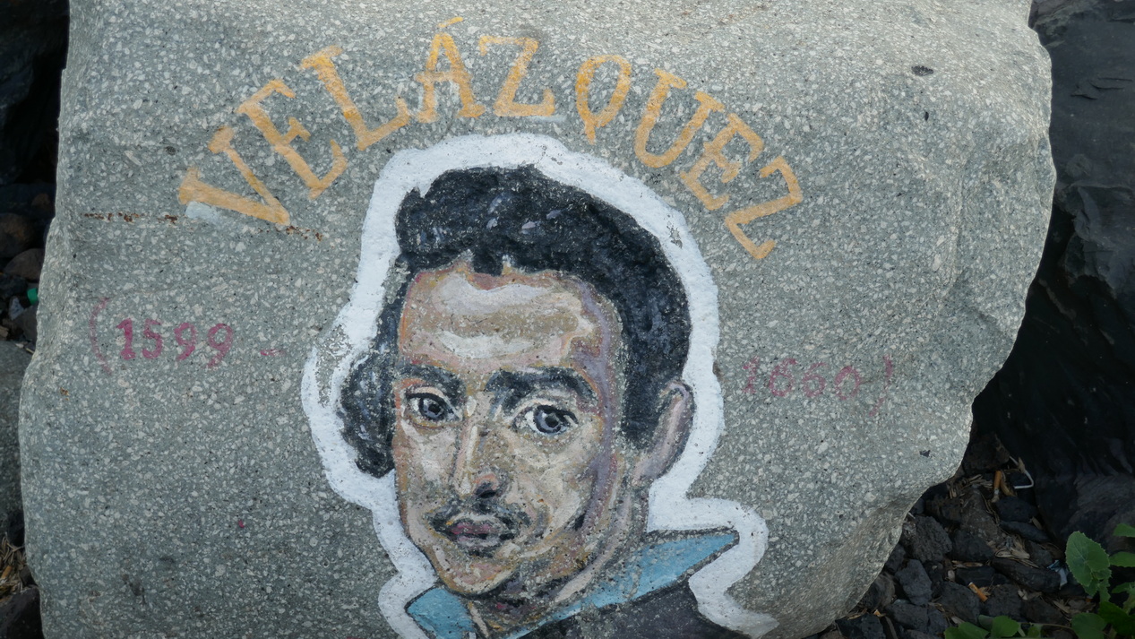 46. Ténérife nord, San Andrés, peintures de célébrités sur rochers