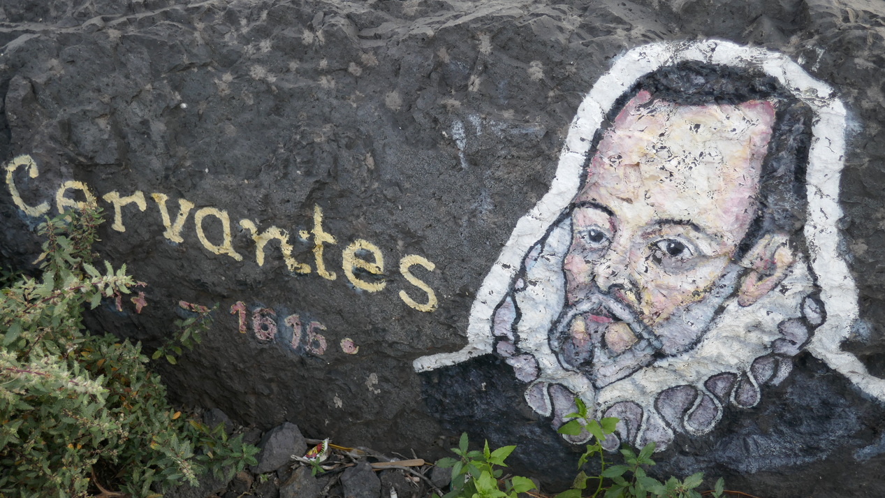 47. Ténérife nord, San Andrés, peintures de célébrités sur rochers