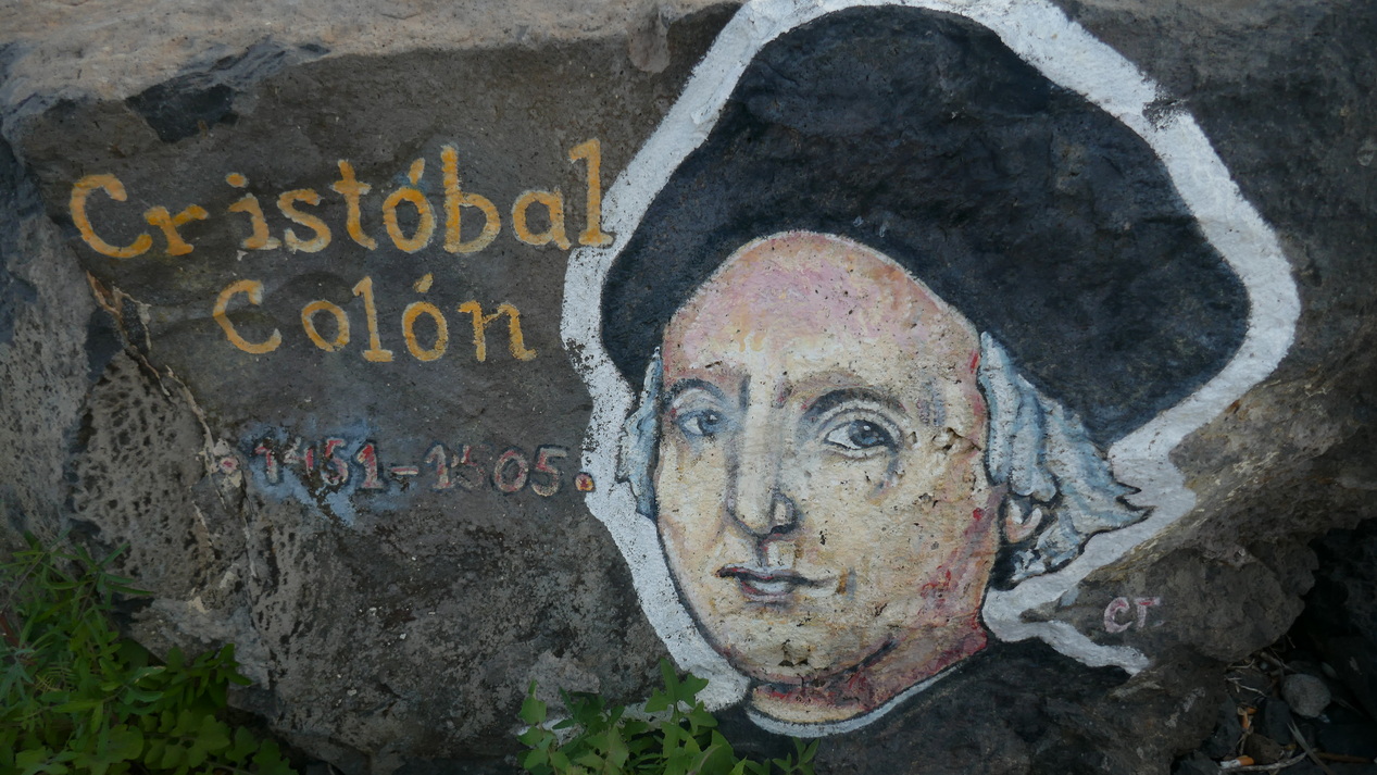 50. Tenerife nord, San Andrés, peintures de célébrités sur rochers